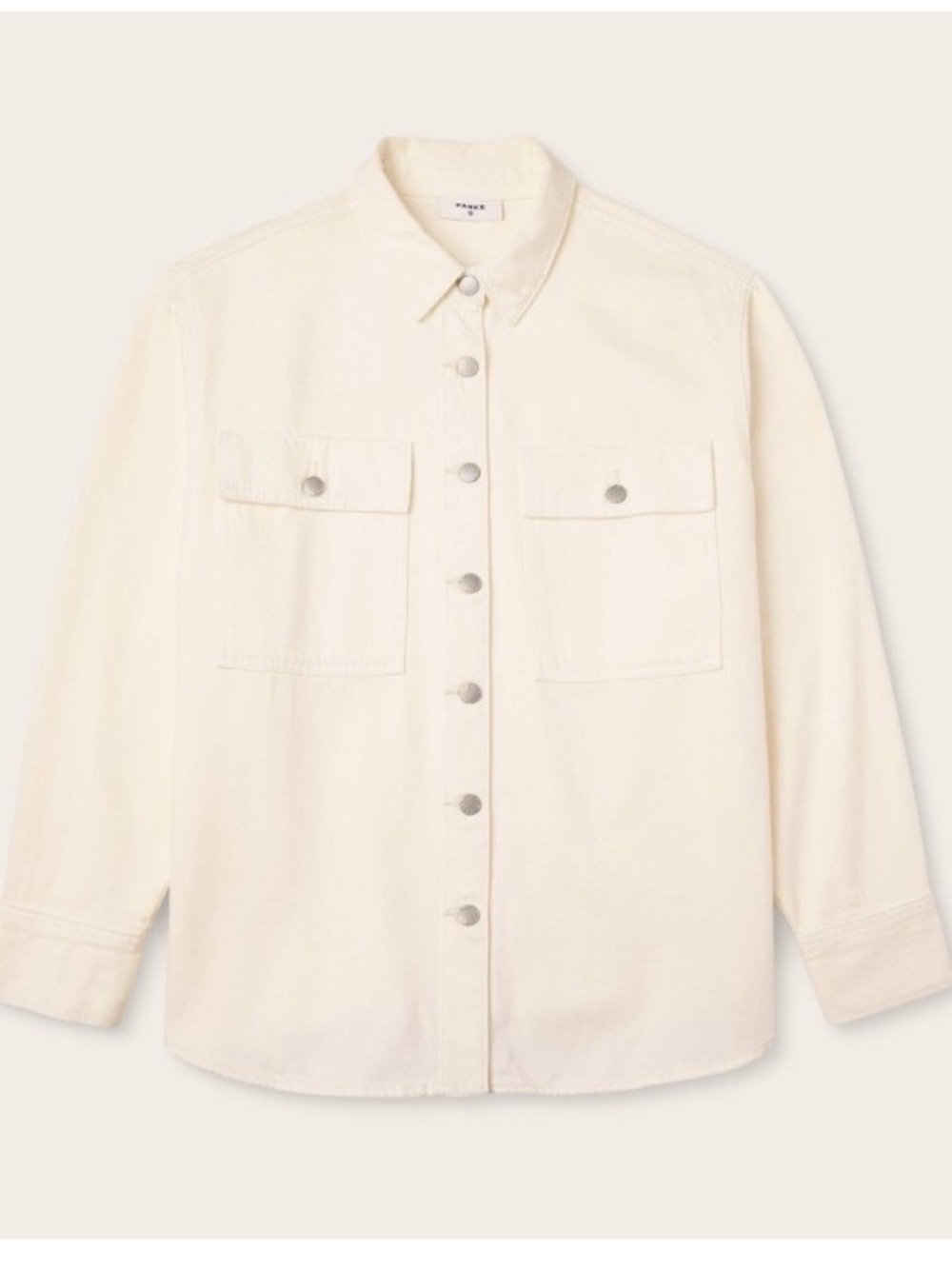 NWT Parke x Target Cream Oversized Button-Front Jacket - Picture 2 of 8